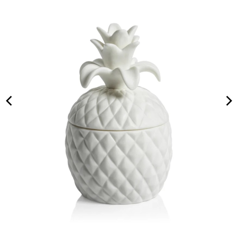 Zodax Ananas Blanc Pineapple ceramic candle - Picture 2 of 8